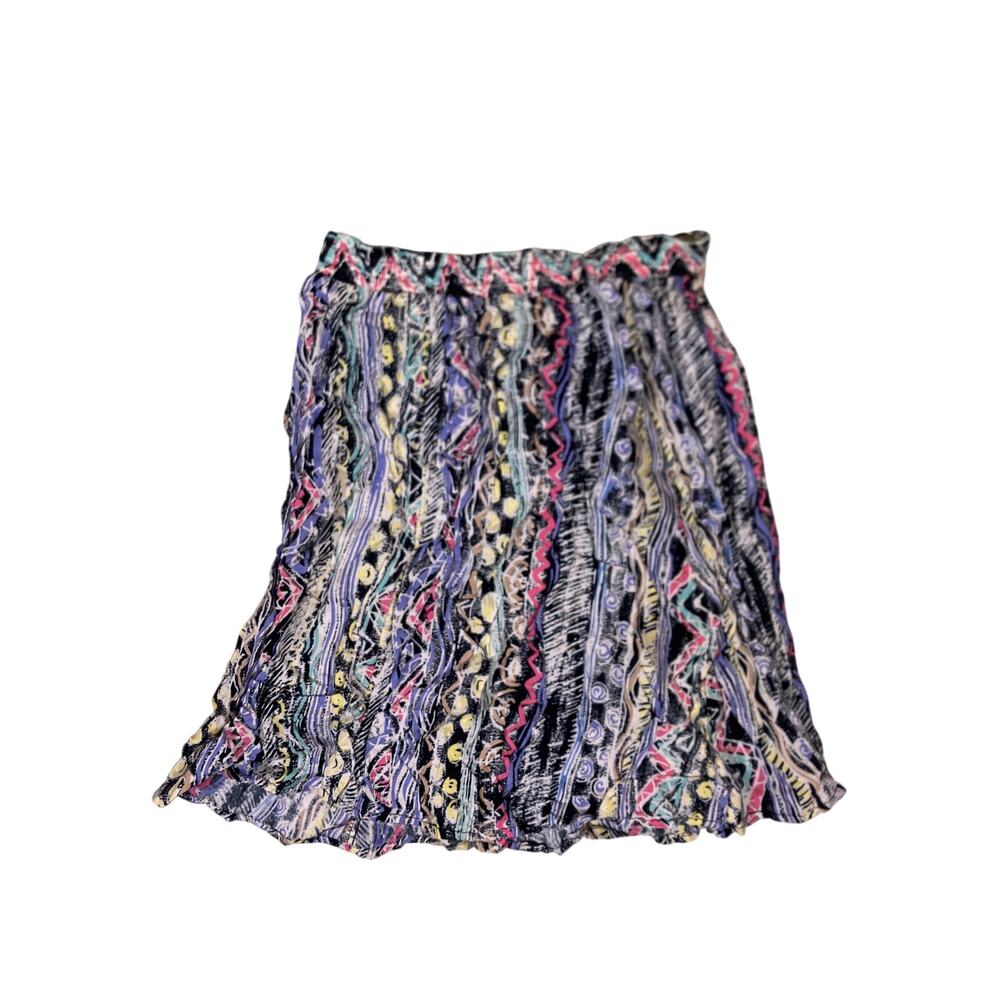 Judy Knapp Colorful Rayon Boho Skirt Womens Medium Lightweight Art Teacher Style - Picture 3 of 5
